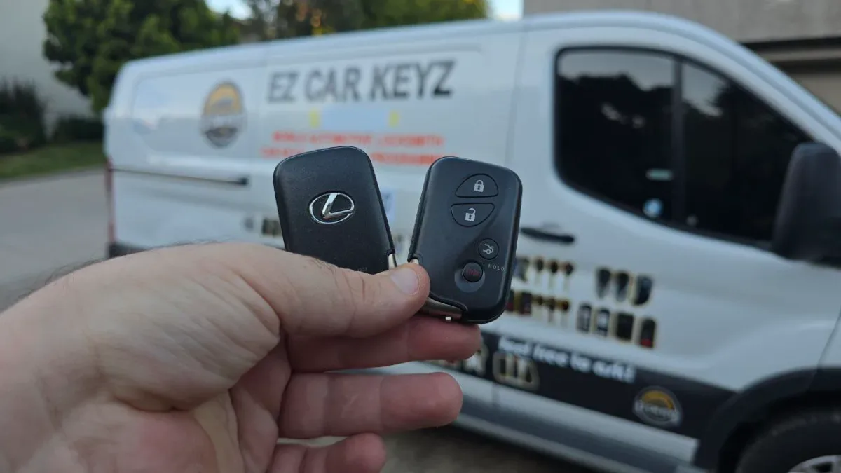 Licensed locksmith replacing 2024 Lexus RX key in Thousand Oaks CA