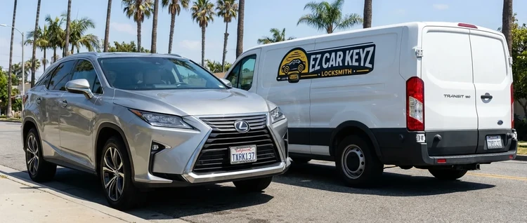 Lexus Tx mobile car key service by EZ Car Keyz in Ventura County