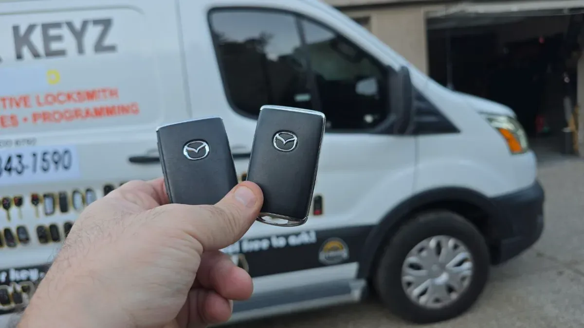 2009 Mazda 5 key replaced in your driveway in Camarillo CA