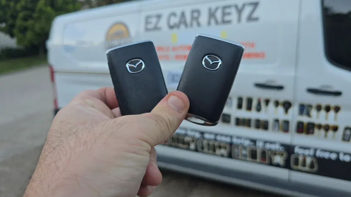 Licensed locksmith replacing 2019 Mazda 6 key in Goleta CA