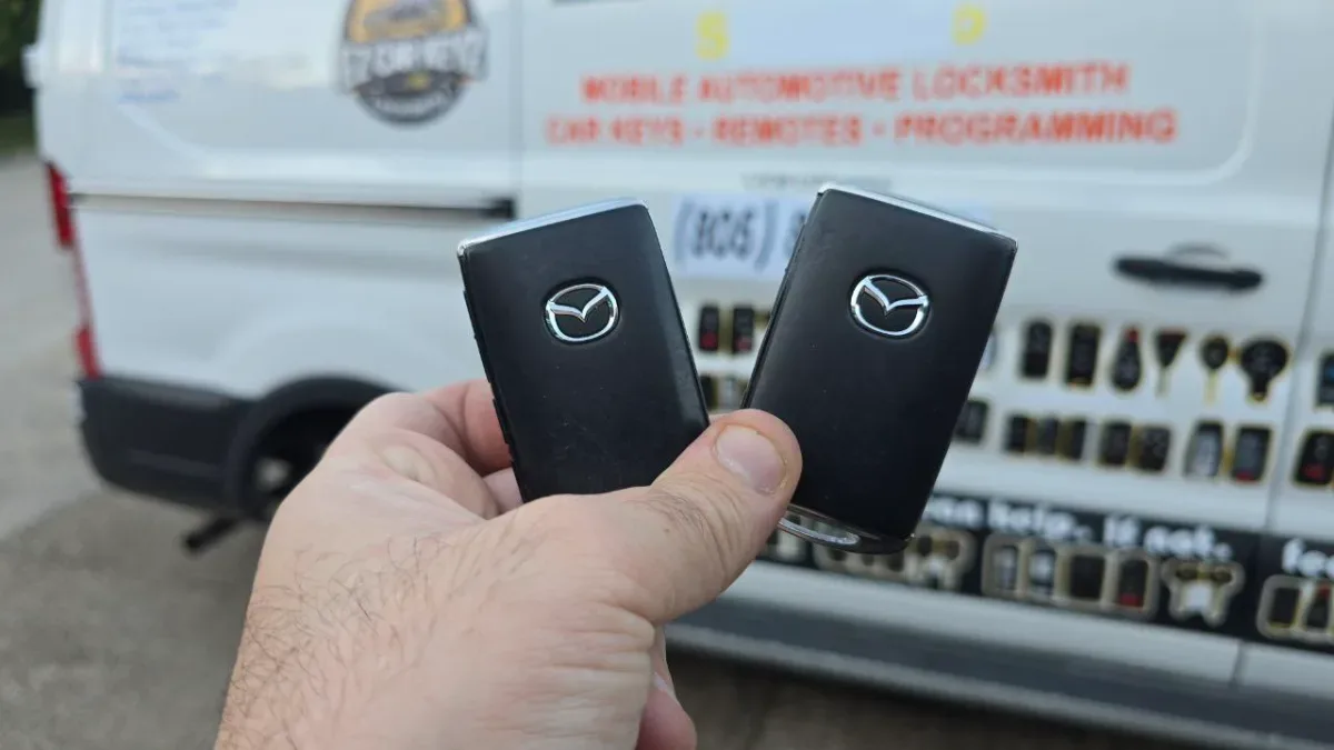 Mobile 2024 Mazda CX-50 key replacement at your location in Oxnard CA