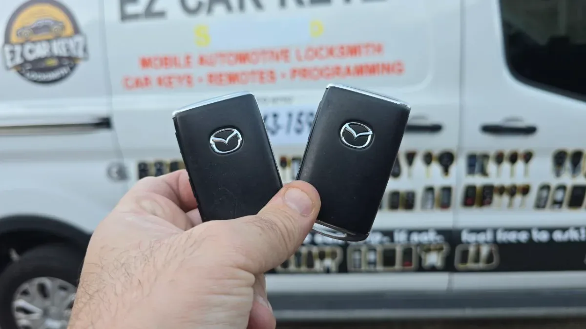 On-site 2010 Mazda CX-7 car key programming in Oxnard CA