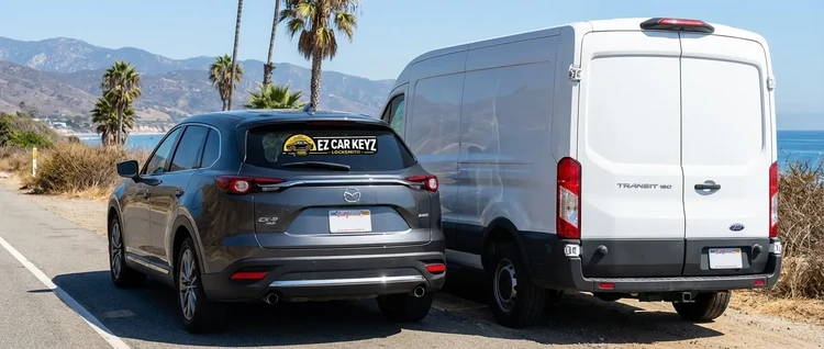 Mazda CX-7 mobile car key service by EZ Car Keyz in Ventura County