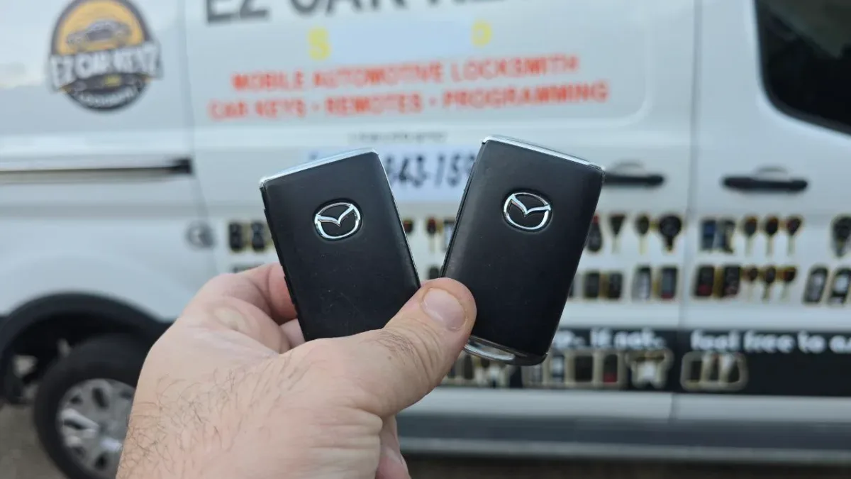 On-site 2007 Mazda CX-9 car key programming in Moorpark CA