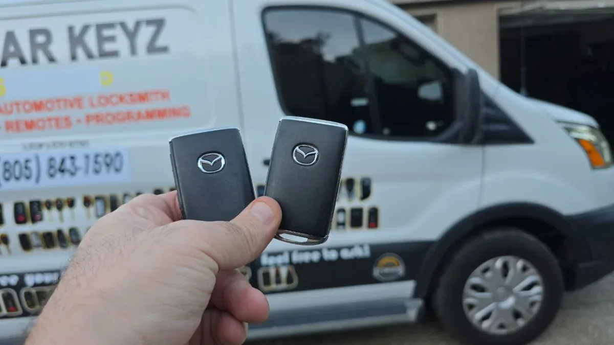 Lost 2001 Mazda MPV key replacement by EZ Car Keyz in Oxnard CA