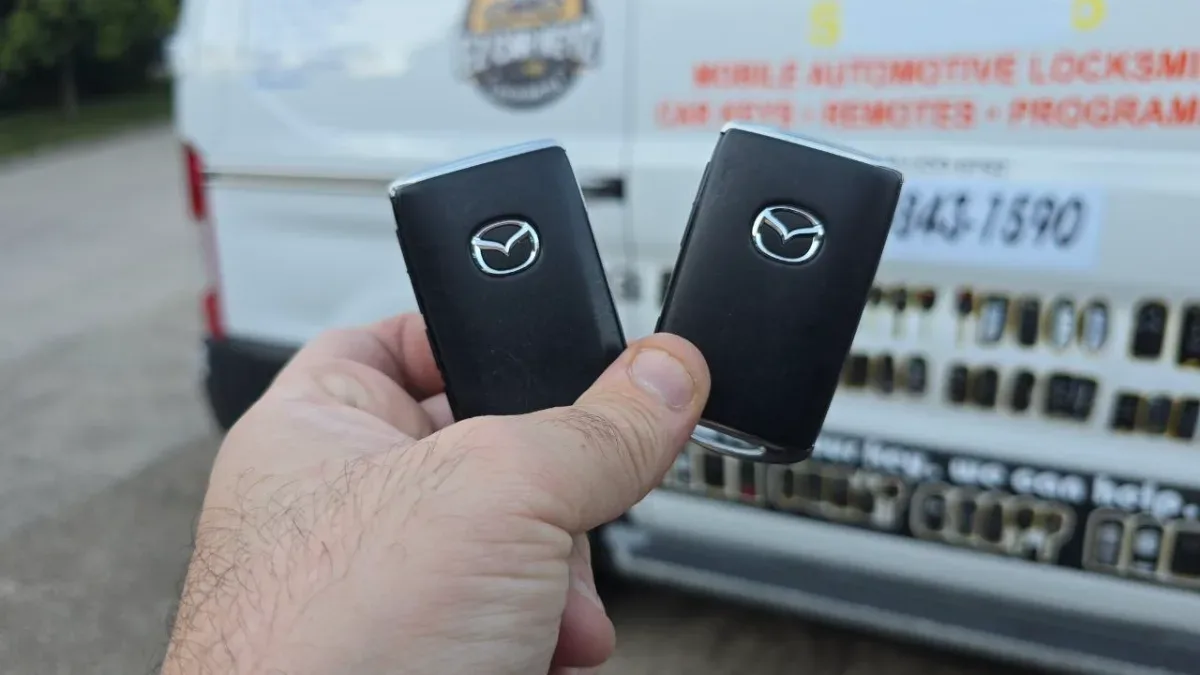 1998 Mazda Protege key replacement at half the dealer price in Santa Barbara CA