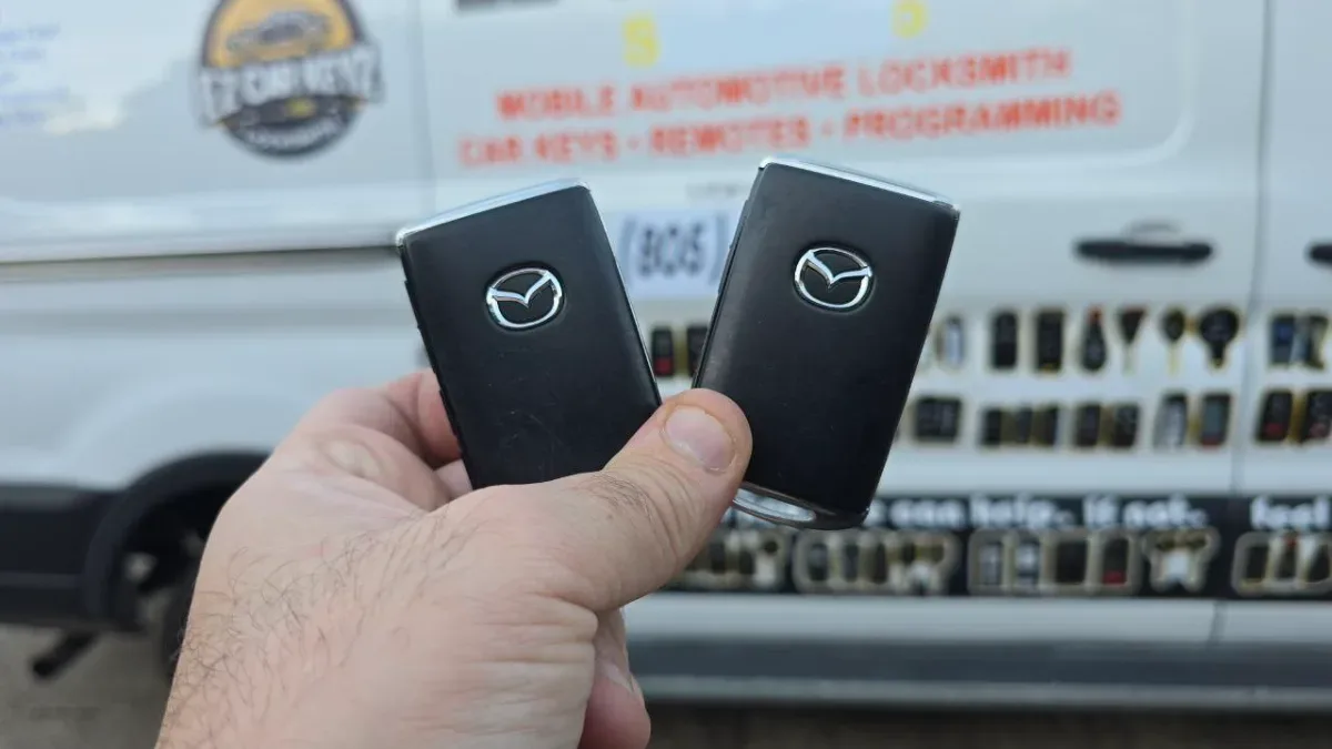 Low cost 2002 Mazda Protege car key service by EZ Car Keyz Ventura CA