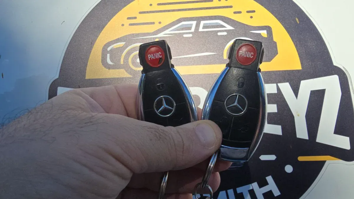 Licensed locksmith replacing 2000 Mercedes-Benz E-Class key in Ventura CA