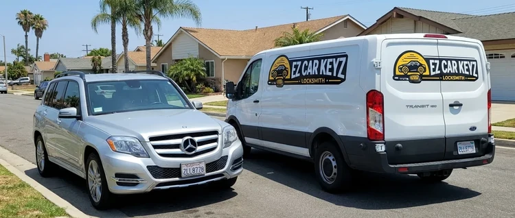 Mercedes-Benz E Class mobile car key service by EZ Car Keyz in Ventura County