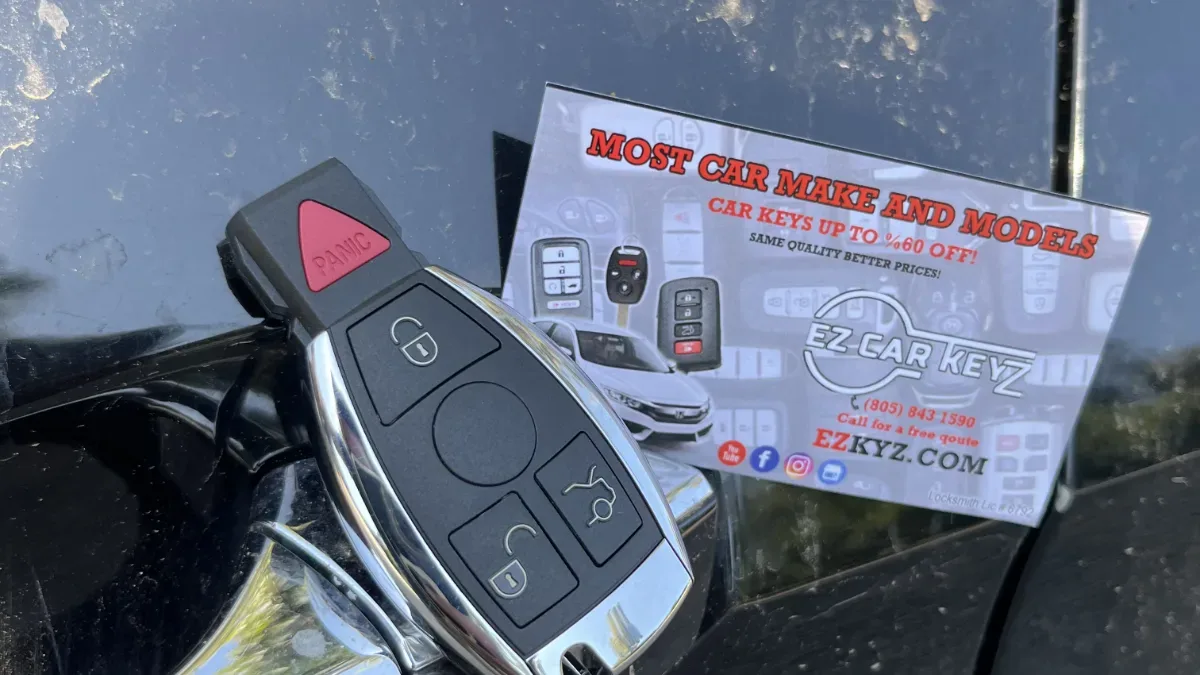 Lost 2010 Mercedes-Benz GLK key replacement by EZ Car Keyz in Simi Valley CA