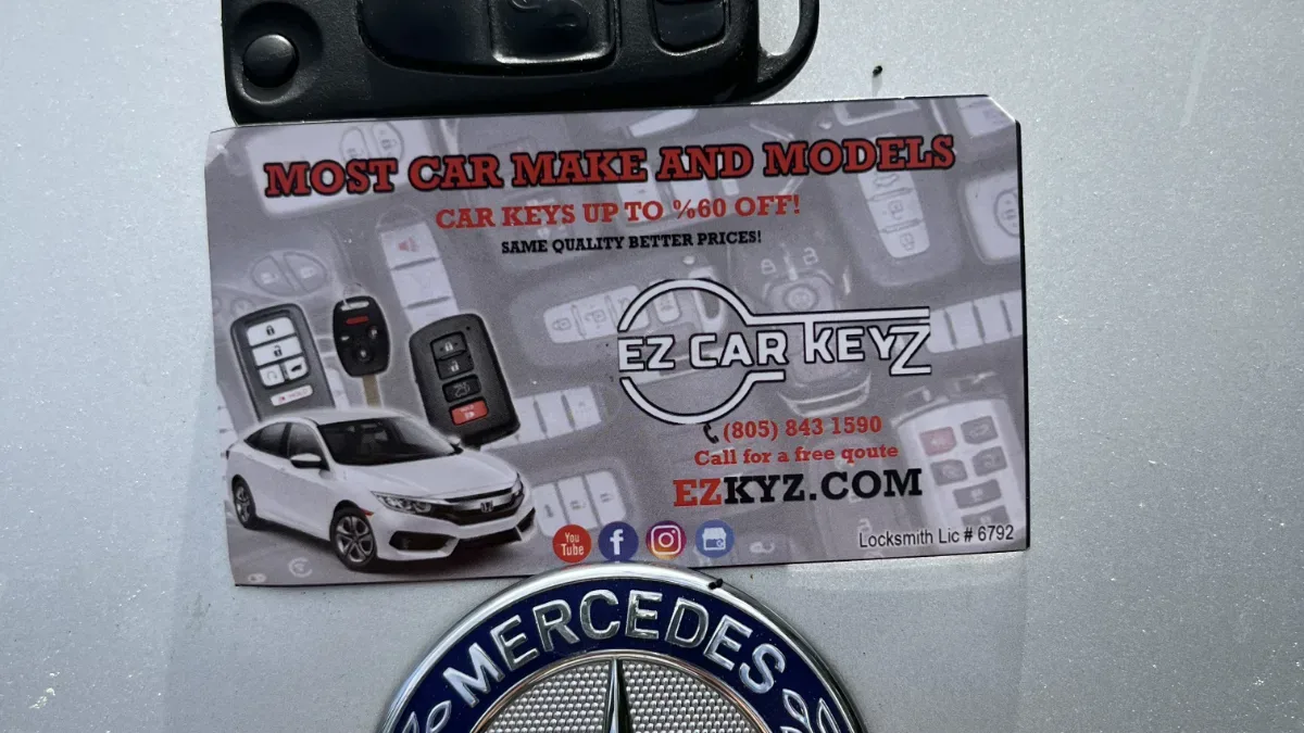 Emergency 2002 Mercedes-Benz S-Class car key service in Santa Barbara CA