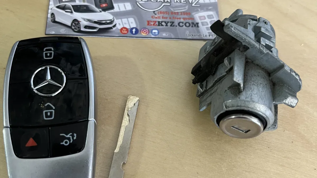 Insured mobile locksmith working on 2008 MINI Convertible in Carpinteria CA