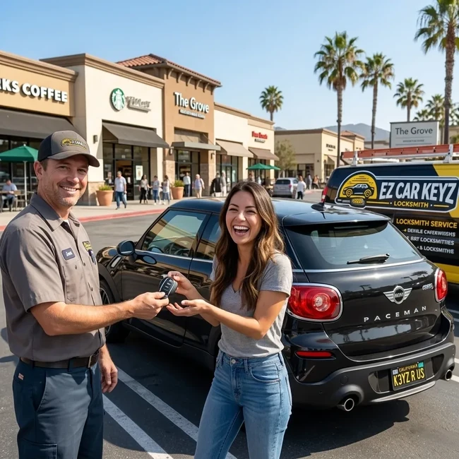 Mini Paceman key replacement in Ventura County