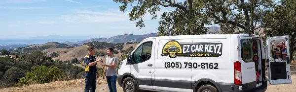 Customer review of mobile 2003 Mitsubishi Eclipse key service by EZ Car Keyz Santa Barbara CA