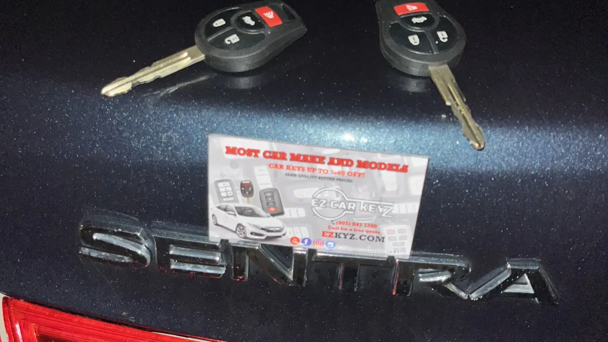 Emergency 1999 Nissan Maxima car key service in Santa Barbara CA