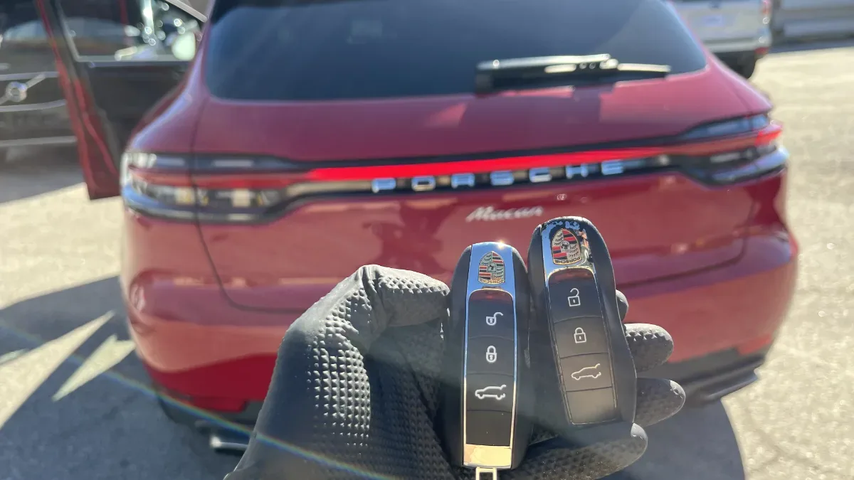 2007 Porsche Boxster key made with no spare by EZ Car Keyz Oxnard CA