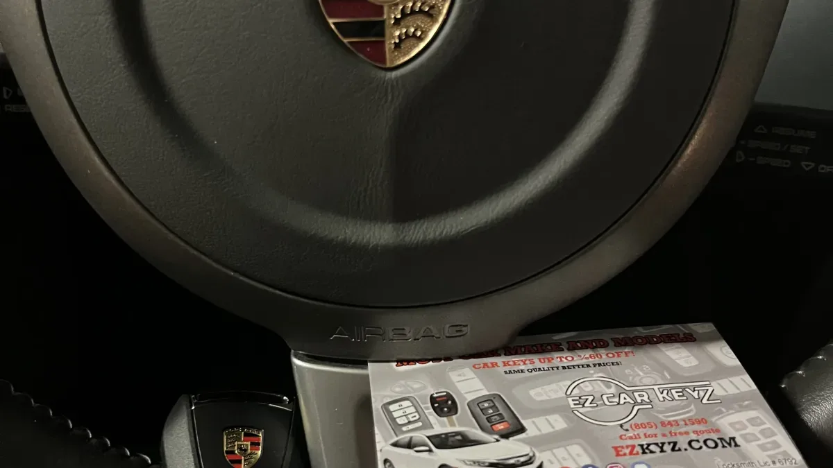 2016 Porsche Boxster key made with no spare by EZ Car Keyz Oxnard CA