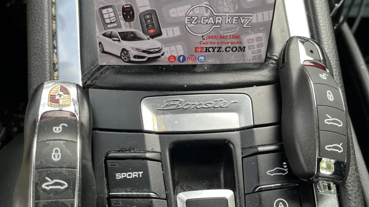 2011 Porsche Cayman key replaced in your driveway in Carpinteria CA