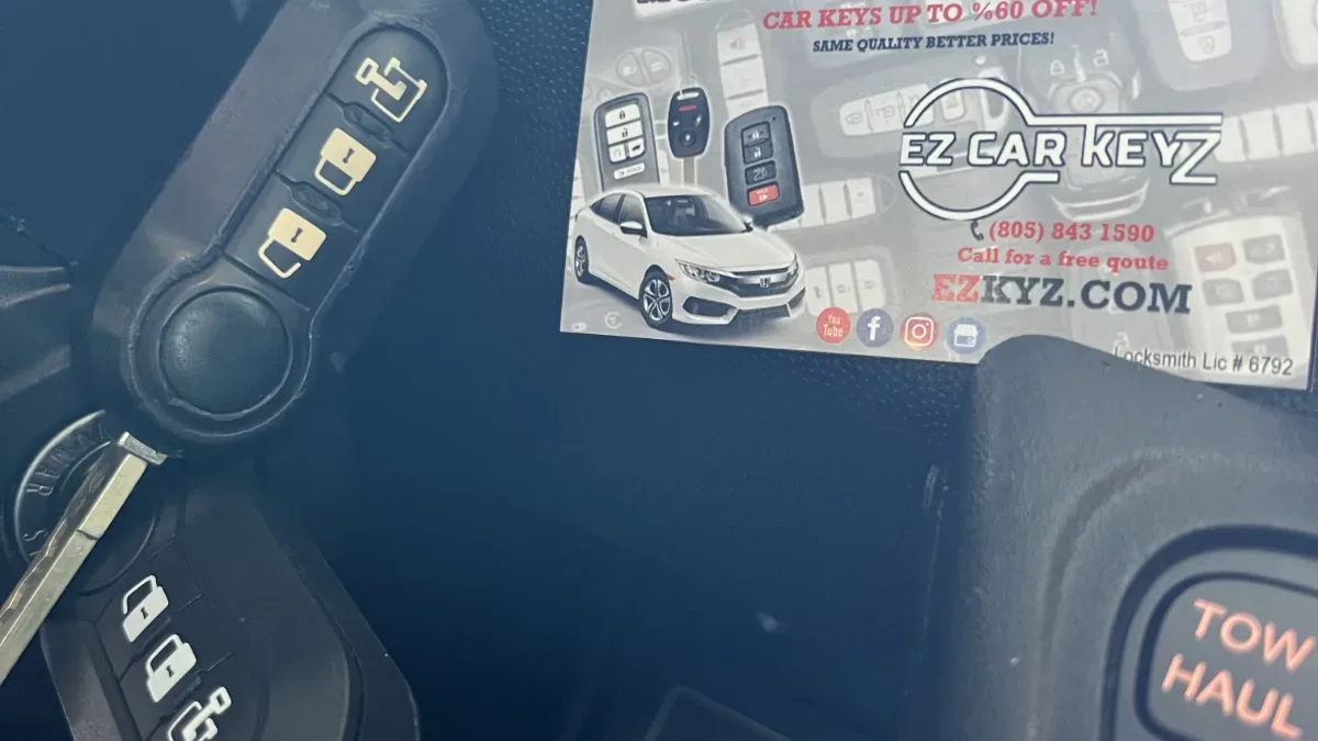 Lost 2024 Ram 1500 key replacement by EZ Car Keyz in Camarillo CA