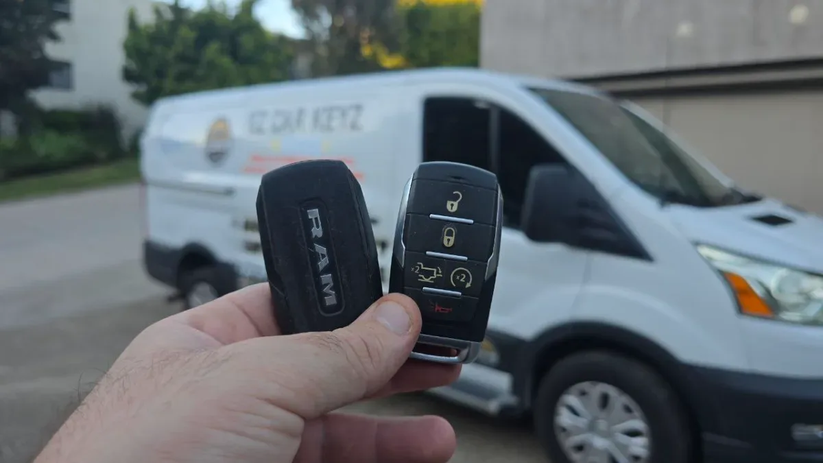 2019 Ram 3500 key replaced in your driveway in Oxnard CA