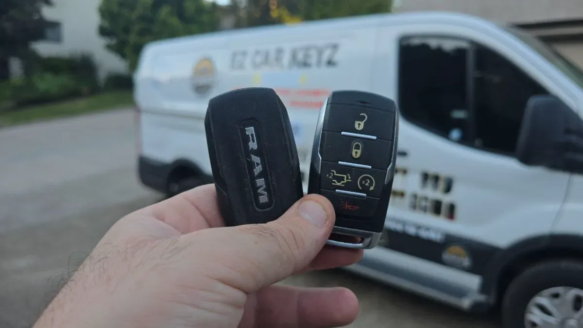 On-site 2014 Ram Promaster car key programming in Ventura CA