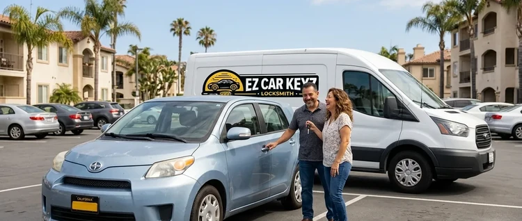 Happy customers with their replacement Scion xD car key from EZ Car Keyz in Ventura County