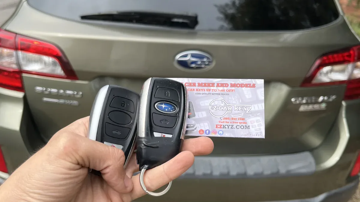 2014 Subaru Impreza key made with no spare by EZ Car Keyz Santa Barbara CA