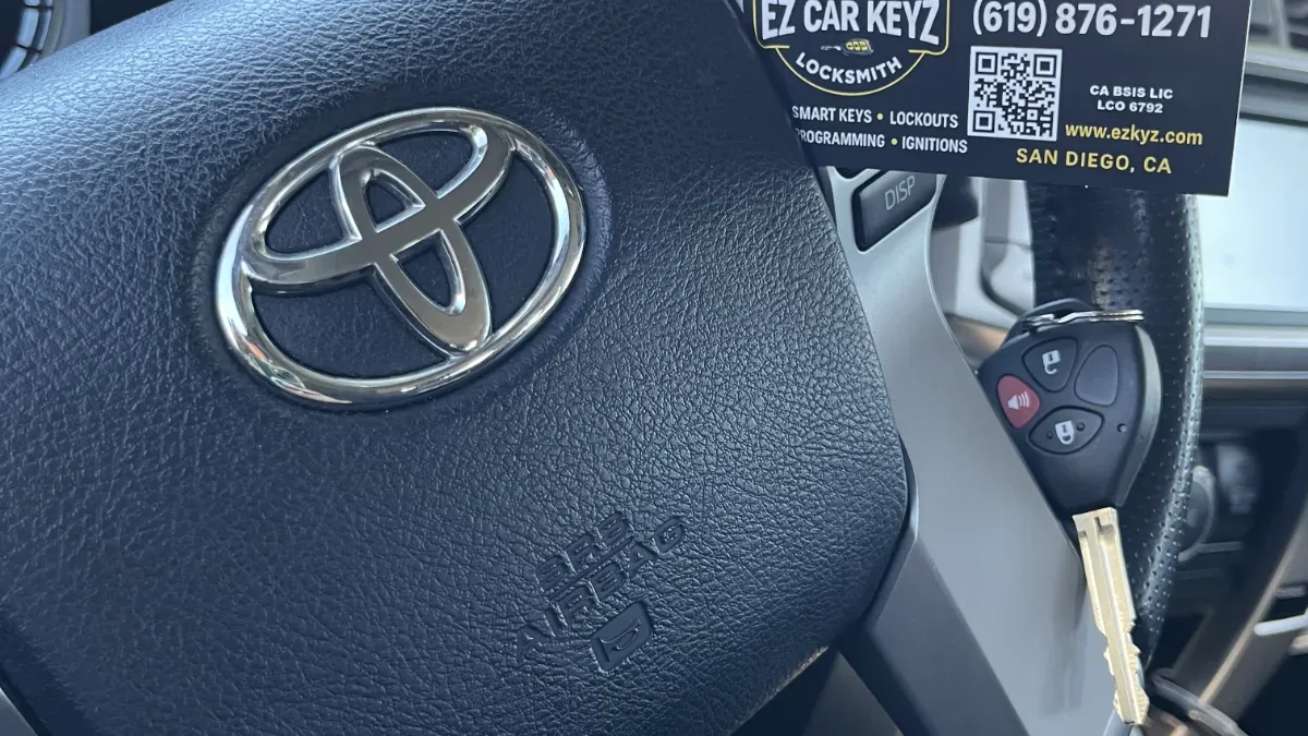Same-day 2023 Toyota Corolla Cross key replacement in Ojai CA
