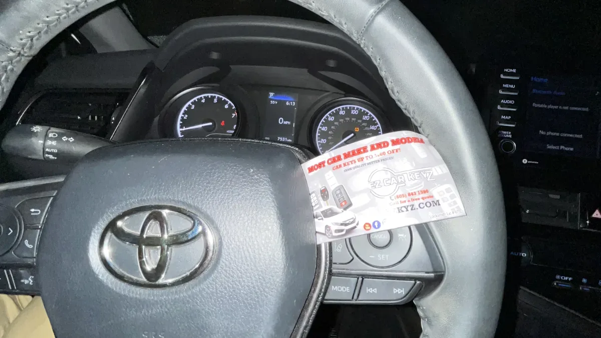 Mobile 2007 Toyota Corolla key replacement at your location in Camarillo CA