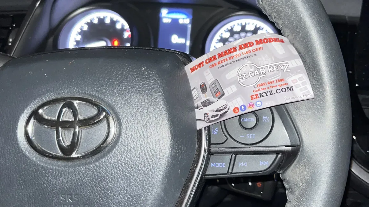 2011 Toyota Corolla key replaced in your driveway in Camarillo CA