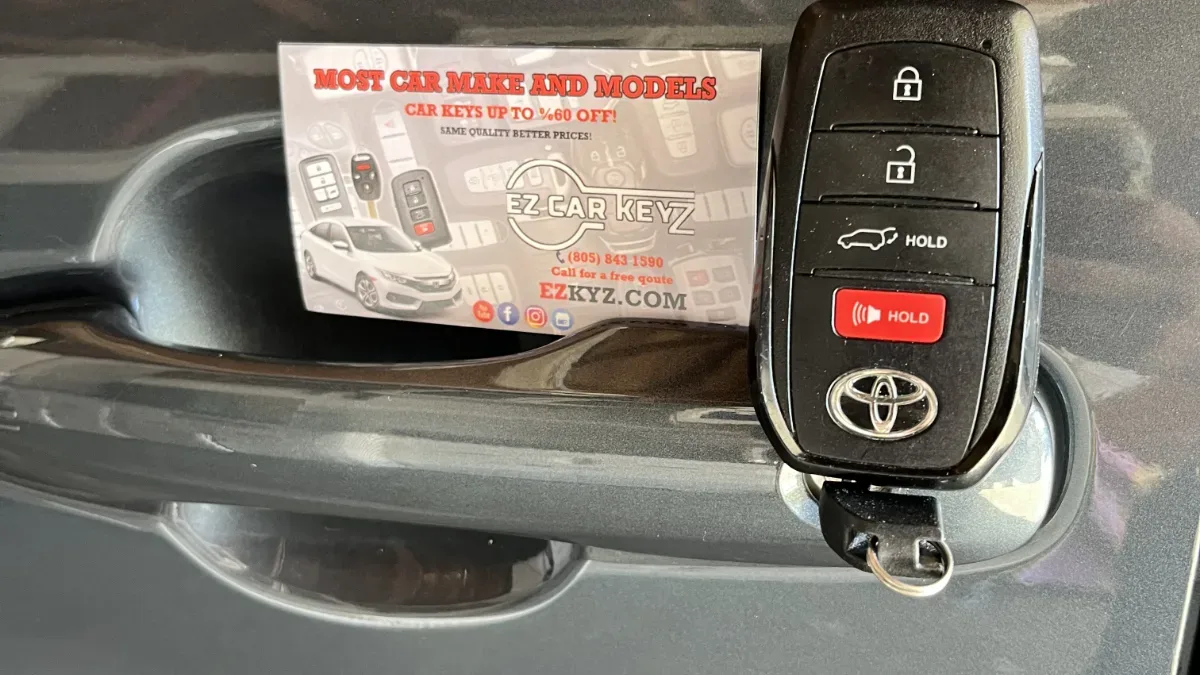 Affordable 2016 Toyota Highlander key replacement by EZ Car Keyz in Ojai CA