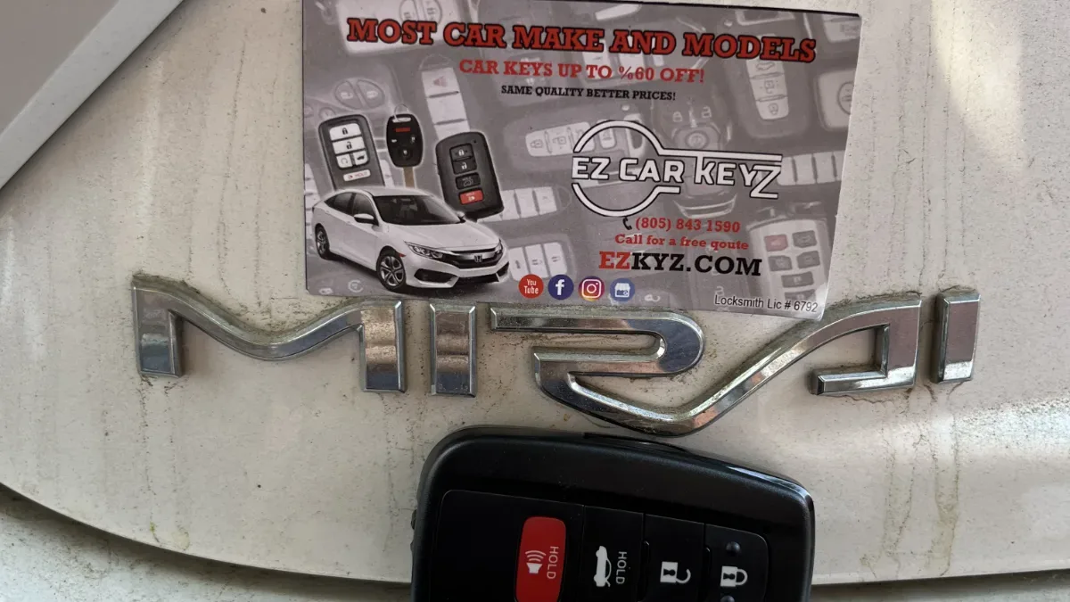 Lost 2024 Toyota RAV4 key replacement by EZ Car Keyz in Simi Valley CA