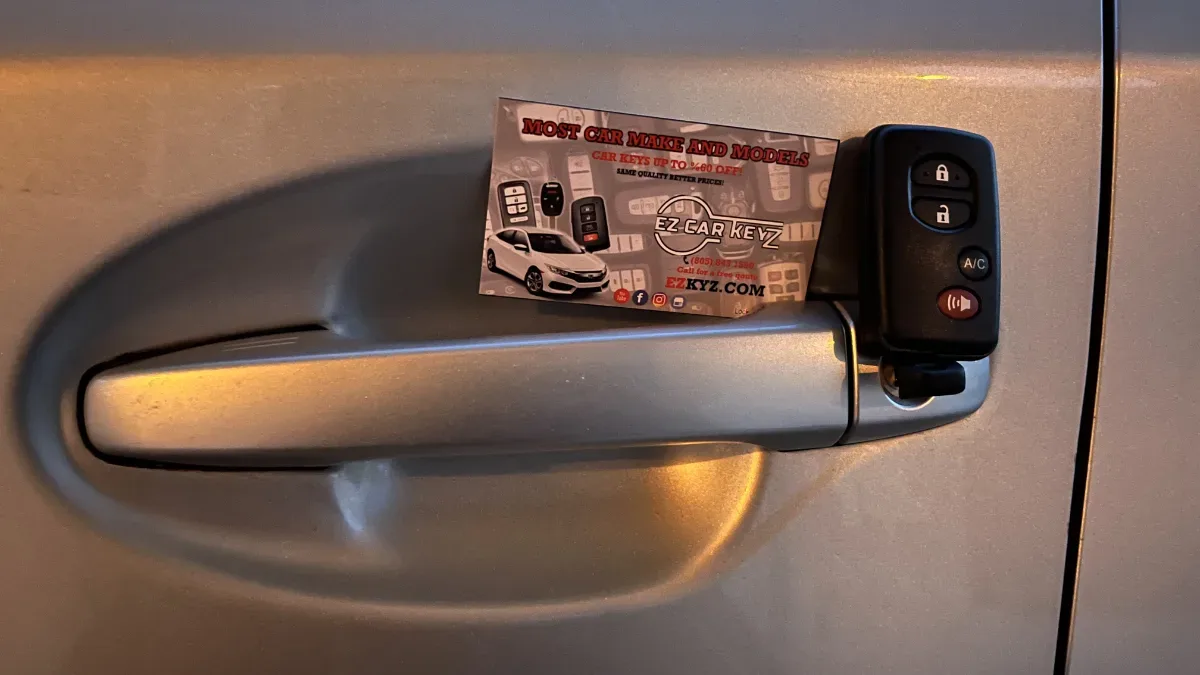 2000 Toyota Sienna key replaced in your driveway in Ventura CA
