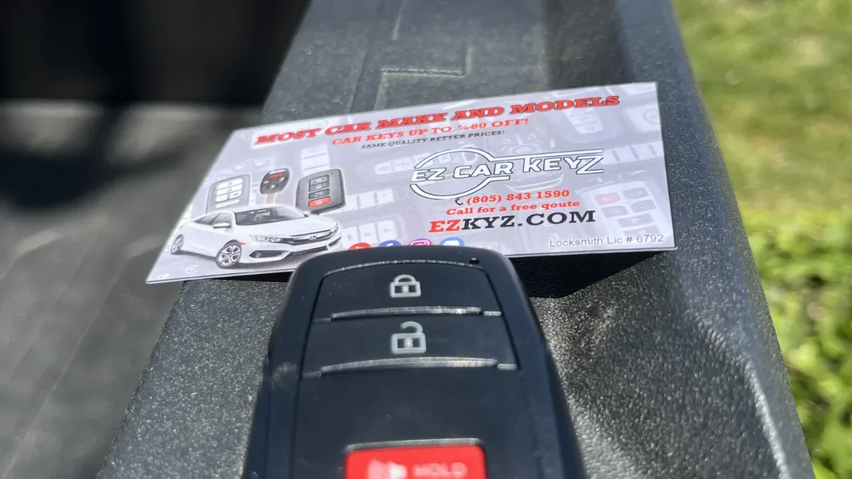 Affordable 2013 Toyota Tacoma key replacement by EZ Car Keyz in Oxnard CA