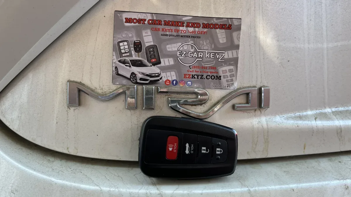 Quick turnaround 2022 Toyota Tundra car key by EZ Car Keyz in Ojai CA