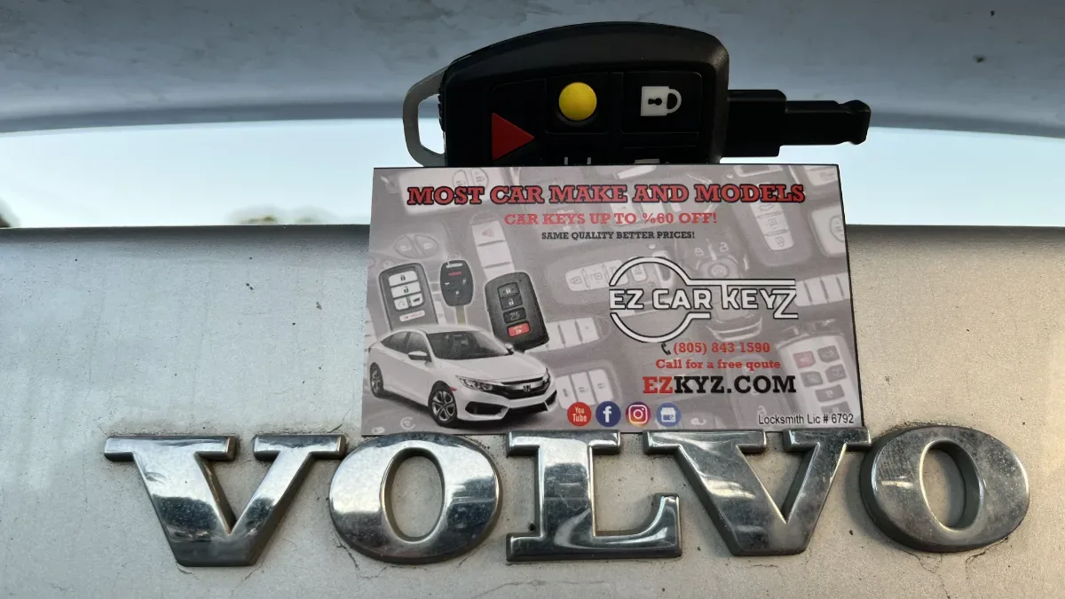 Same-day 2009 Volvo C30 key replacement in Ventura CA