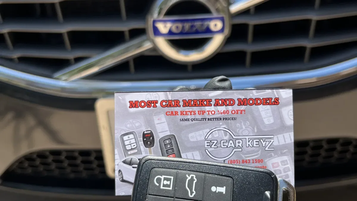 Quick turnaround 2014 Volvo S80 car key by EZ Car Keyz in Goleta CA