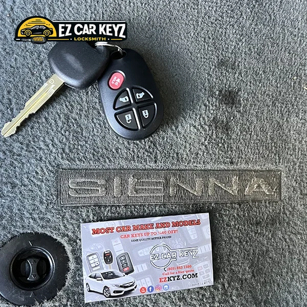 New motorcycle key in ignition by EZ Car Keyz in Ventura County
