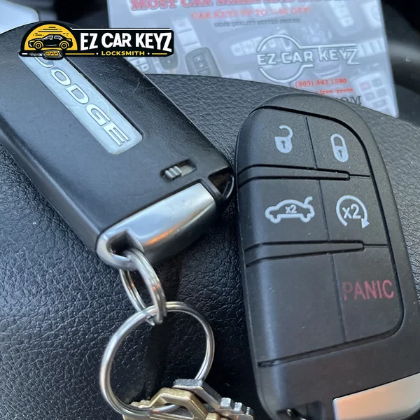 Transponder chip being installed in key head by EZ Car Keyz in Ventura County