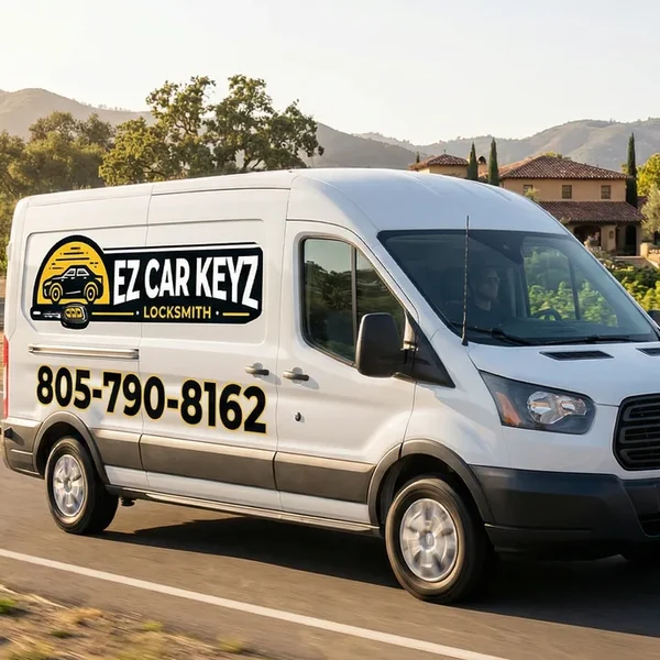 EZ Car Keyz Transponder Key Programming step 02 - Mobile Unit En Route in Ventura County