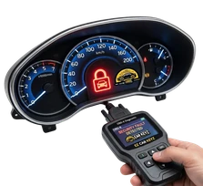 Anti-theft reset on a 2016 Ford Escape at a parking lot in Carpinteria, California. The PATS security light was solid, the engine refused to crank, and a fresh battery and key hadn't cleared it.