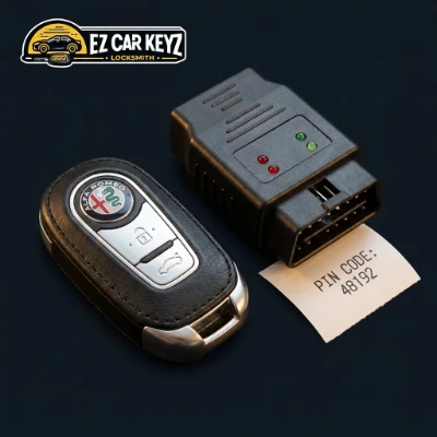 Alfa Romeo All Keys Lost Requires PIN and Bypass Cable
