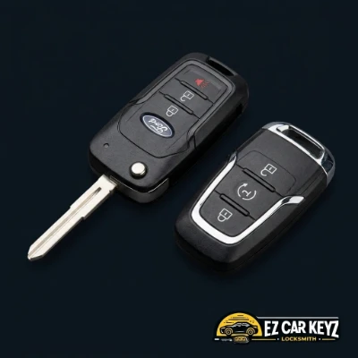 Ford High-Security Flip Key (128-Bit ID46 Chip, HU101 Keyway) (2015 to 2017)