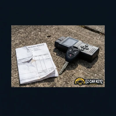 Pontiac dealer vs EZ Car Keyz pricing comparison