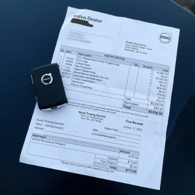 Volvo What the Dealer Job Actually Costs