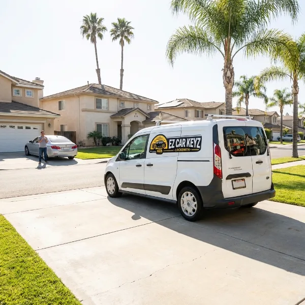 Fiat van at location in San Diego County