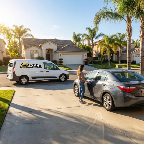 Kia van at location in San Diego County