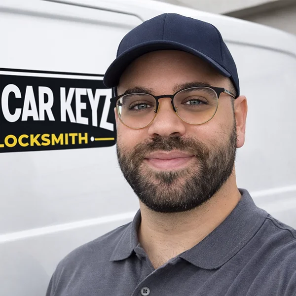 EZ Car Keyz owner mobile locksmith van