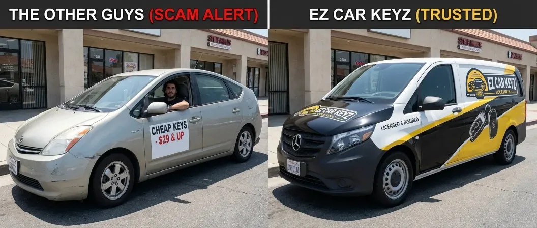 Licensed locksmith vs scam locksmith comparison
