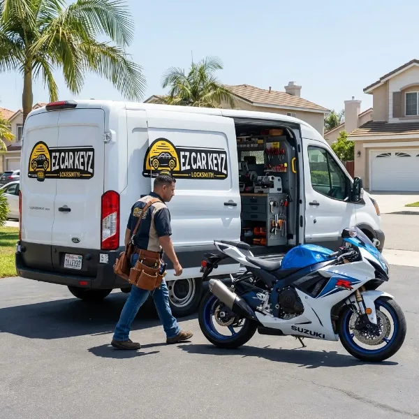 Motorcycle Key Replacement - Harley Ducati BMW Kawasaki Honda Yamaha - EZ Car Keyz Ventura County